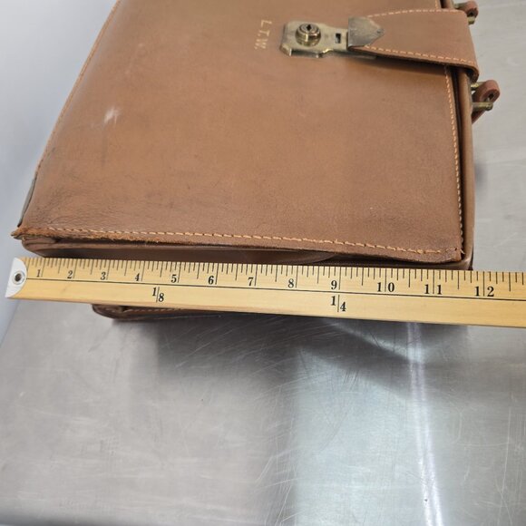 Vintage 1960s Cooper-Weeks Leather Lawyer / Teacher bag - Picture 11 of 11